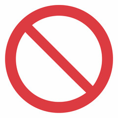 diagonal red line across