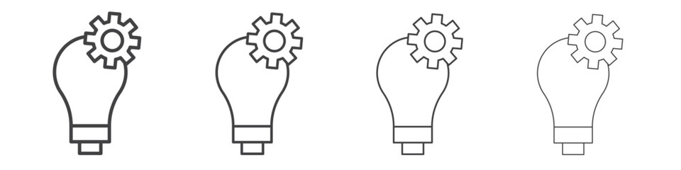 Innovation icons vector graphics for web designs