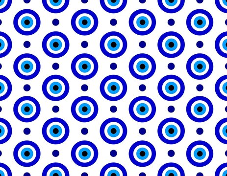 Repeated evil eye pattern
