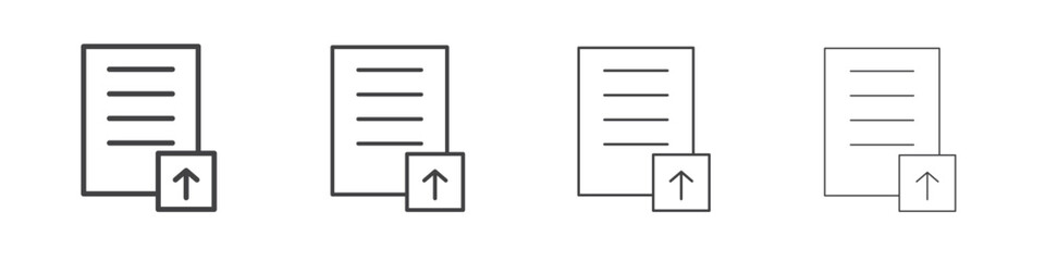 File upload icons vector graphics for web designs