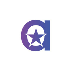 A creative, geometric logo featuring a star piercing the center of the lowercase letter 'a.' This bold design symbolizes precision, excellence, and aiming for success.