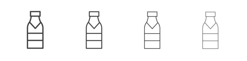 Champagne bottle icons vector graphics for web designs