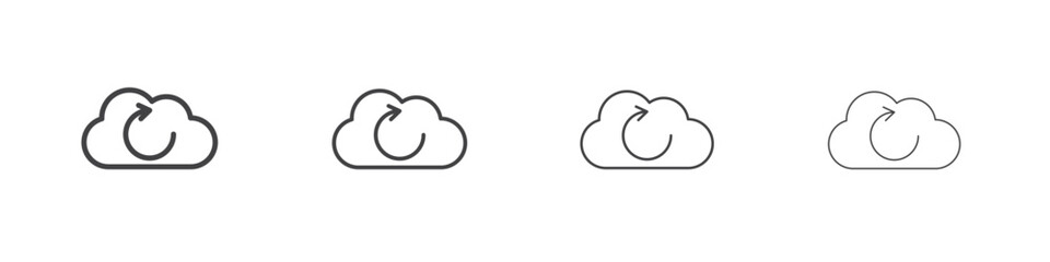 Backup icons vector graphics for web designs