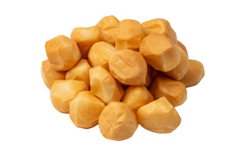 Piece of cheese isolated on white bacckground.