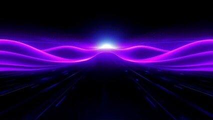 Abstract Neon Light Trails Backgrounds