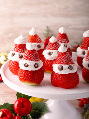 Strawberry and cream Santa