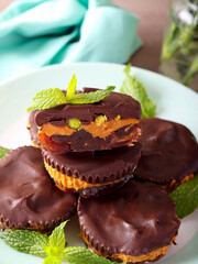 Healthy nutritious treats on plate