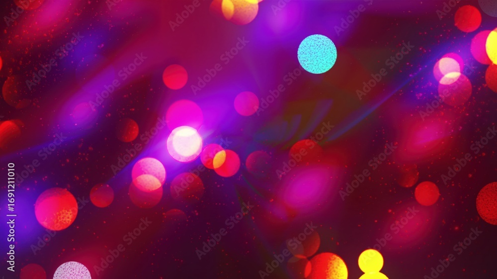 Poster bokeh with lights. computer generated 3d render