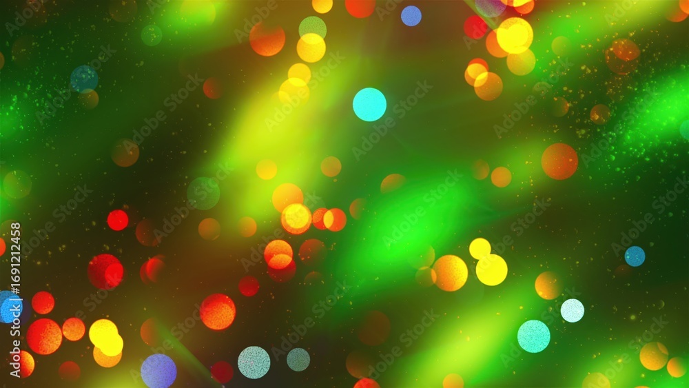 Poster bokeh with lights. computer generated 3d render
