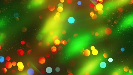Bokeh with lights. Computer generated 3d render