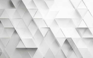 Fototapeta premium Abstract Geometric Pattern with White Triangular Shapes
