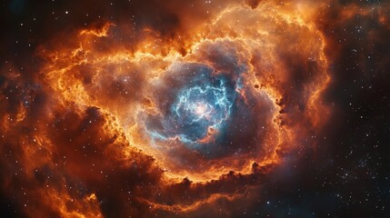 Obraz premium A Beautiful Cosmic Cloud of Colors and Light in Space