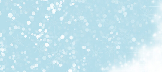 monochrome background with light and falling snowflakes, Christmas background, abstract background, Christmas,