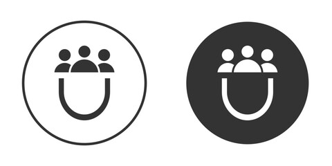 User engagement icon silhouette vector illustration collection