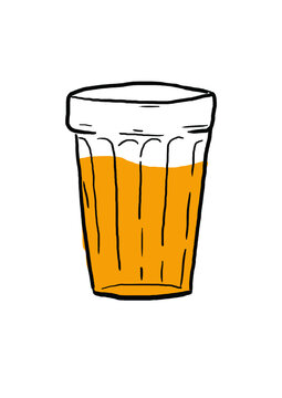 BRAZILIAN BEER GLASS