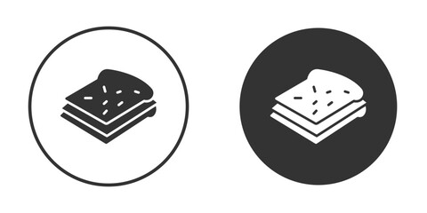 Sandwich icon silhouette vector illustration collection