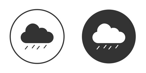 Rain icon silhouette vector illustration collection