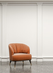 Illustration 3D rendering large luxury modern bright interiors Living room mockup computer digitally generated image