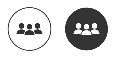 Friends icon silhouette vector illustration collection