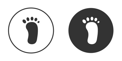 Footprint icon silhouette vector illustration collection