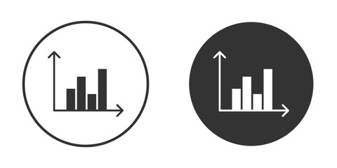 Chart icon silhouette vector illustration collection