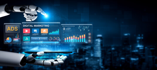 AI drives digital marketing and online ads with smart targeting, content automation, and ROI...