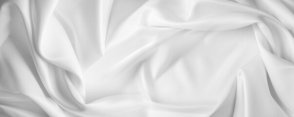 White silk fabric
