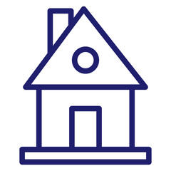 Outline home line icons isolated on a white background. House icons sign  Eps 10. Vector illustration.