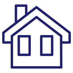 Outline home line icons isolated on a white background. House icons sign  Eps 10. Vector illustration.