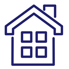 Outline home line icons isolated on a white background. House icons sign  Eps 10. Vector illustration.