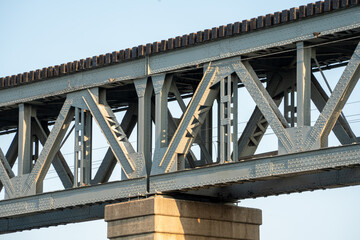 Bridge with a lot of metal and wood