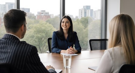 Conference Meeting in Modern Office Space
