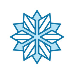 Blue snowflake icon