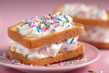 birthday cake with sprinkles