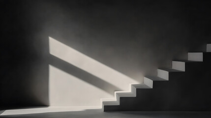 Stairway lit by Sunlight