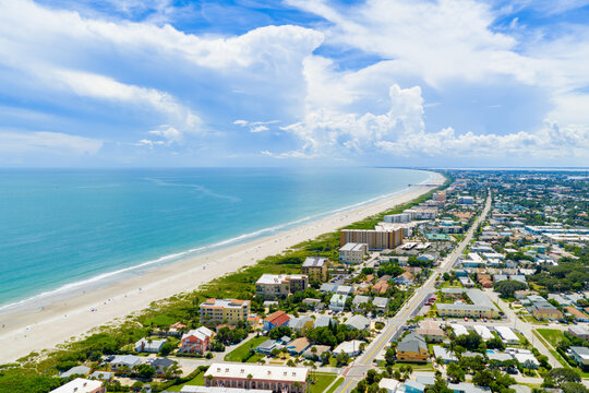 Beach Cape Canaveral aerial drone photo 2025
