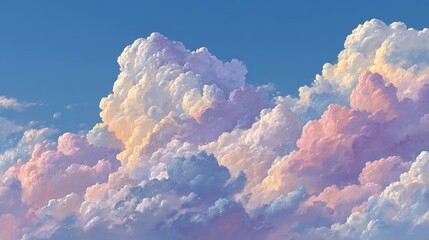 Stunning dreamy colorful sky clouds high resolution picture