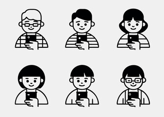 Fototapeta premium Men hold tablets in different clothes, showing cheerful expressions. Ideal for technology and daily life themes.