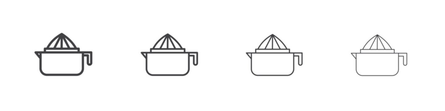 Juicer squeezer icon simple vector line art symbol