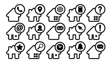 House contact icons