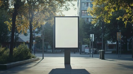 Billboard Construction in the city. An Advertising Mockup