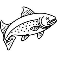 Cartoon aquatic animal vector illustration isolated on a white background