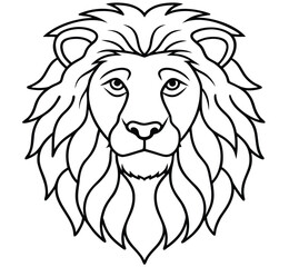 Obraz premium Bold king lion head mascot vector illustration