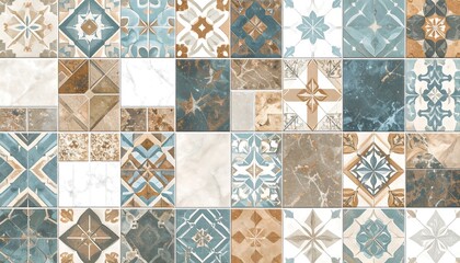 Geometric patterned tile design