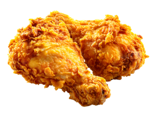 crispy chicken thighs with a golden yellow color,roast,leg,white