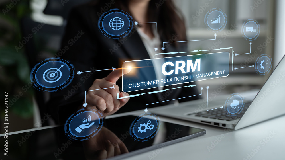Poster crm platforms improve customer relationships through data analysis, crm communication tools, and aut