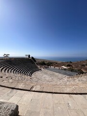 kourion amphitheater overlooking sea