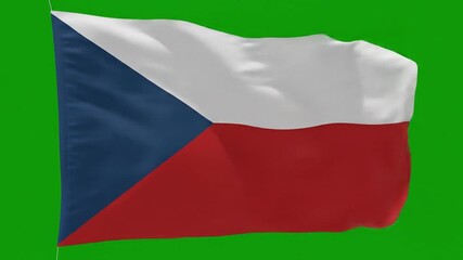 Czech republic flag waving