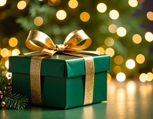 Gift box, Christmas, festive backdrop