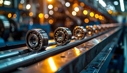 Ball Bearings on Conveyor Belt